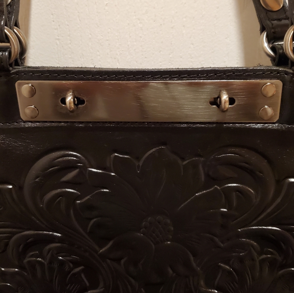 Arden Embossed Leather Tote By Patricia Nash - Picture 4 of 15